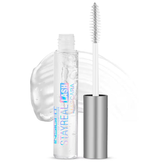 INSIGHT Stay Real Lash Mascara - Transparent | Clear Gel Formula| Natural Look | Sweatproof | For Brows and Eyelashes for Every day Use -10 g