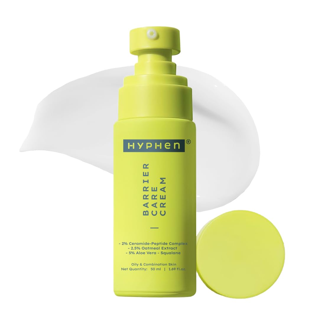 Hyphen 2% Ceramide-Peptide Complex Barrier Repair Moisturizer-Dry Skin Non-Comedogenic & Lightweight (50ml)