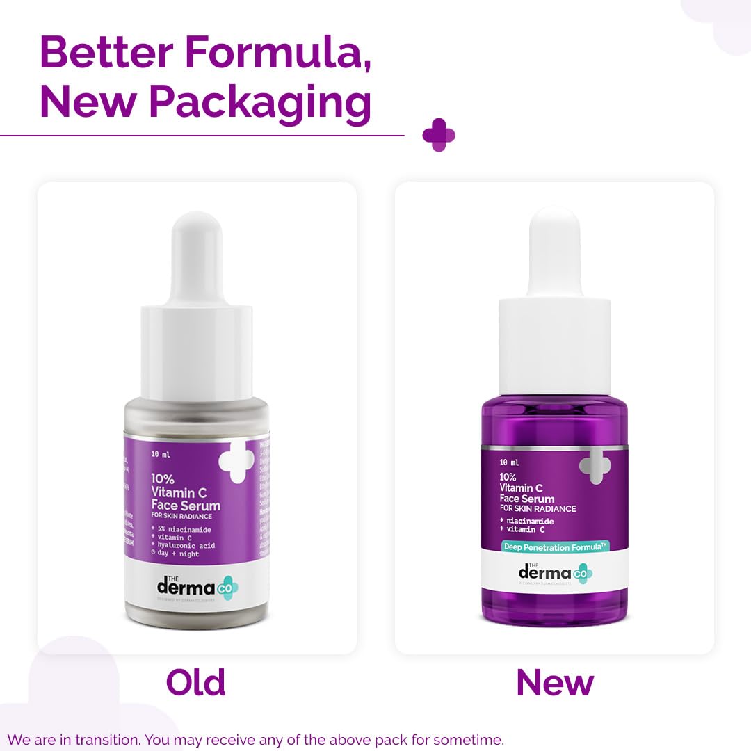 The Derma Co 10% Vitamin C Face Serum For Skin Radiance - 10 ml