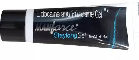 2 X Manforce Staylong Gel 8gm For used to numb the normal, unbroken skin