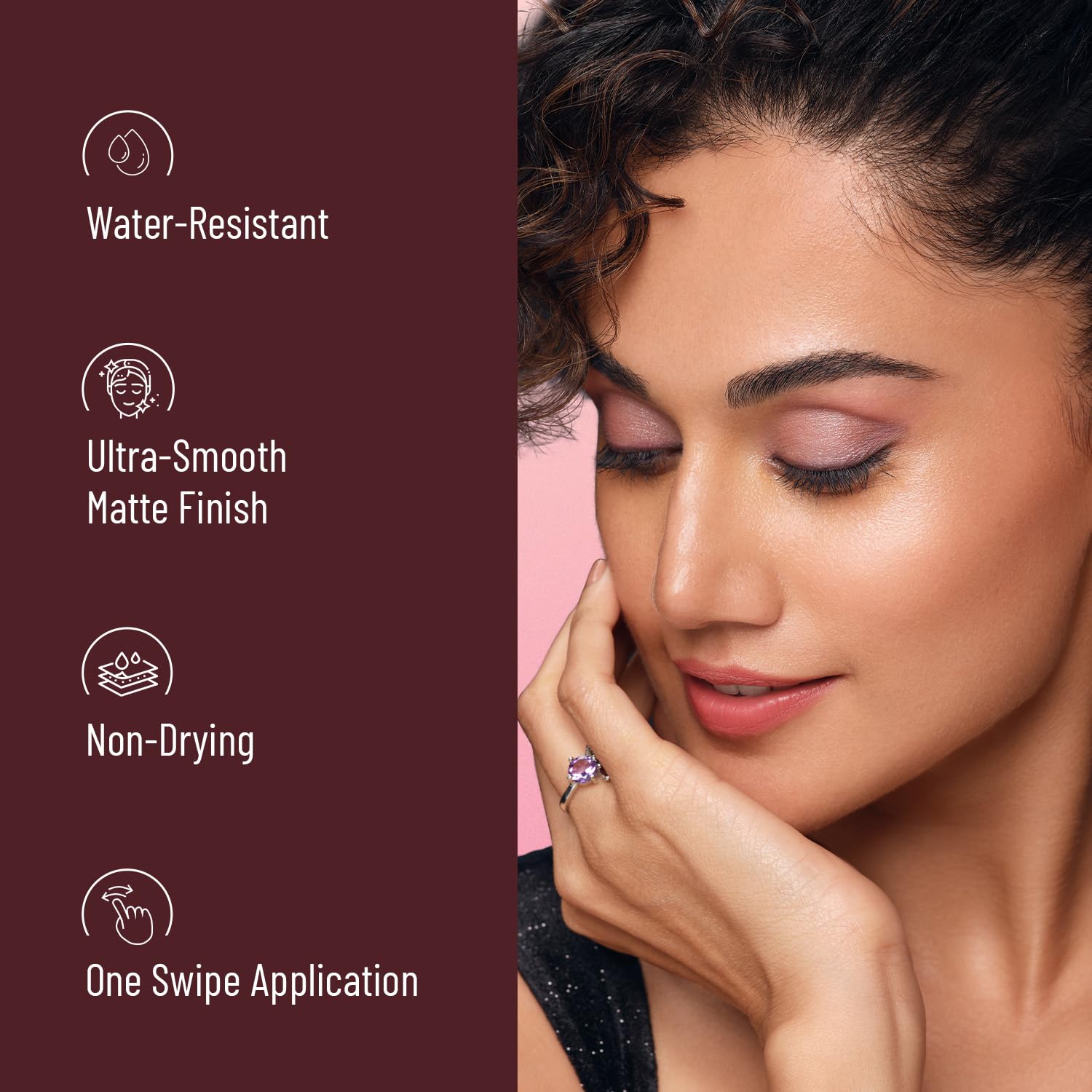 Swiss Beauty Pure Matte Creamy Lipstick | Non-drying, Highly pigmented Lipstick | Shade- Peach, 3.8gm|
