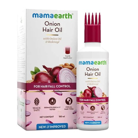 Mamaearth Onion Hair Oil for Hair Regrowth & Hair Fall Control, 250ml