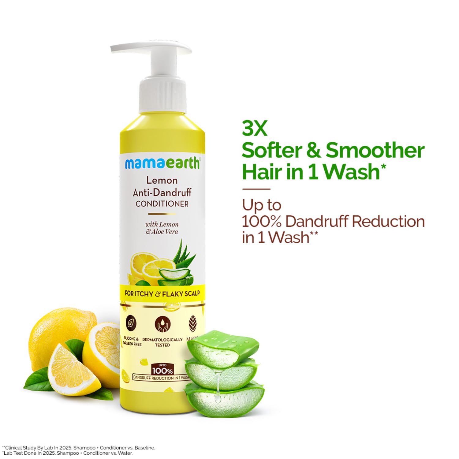 Mamaearth Lemon Anti-Dandruff Conditioner For Soft & Smooth Hair - 250 ml