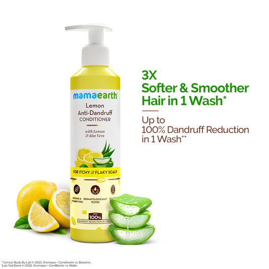 Mamaearth Lemon Anti-Dandruff Conditioner For Soft & Smooth Hair - 250 ml