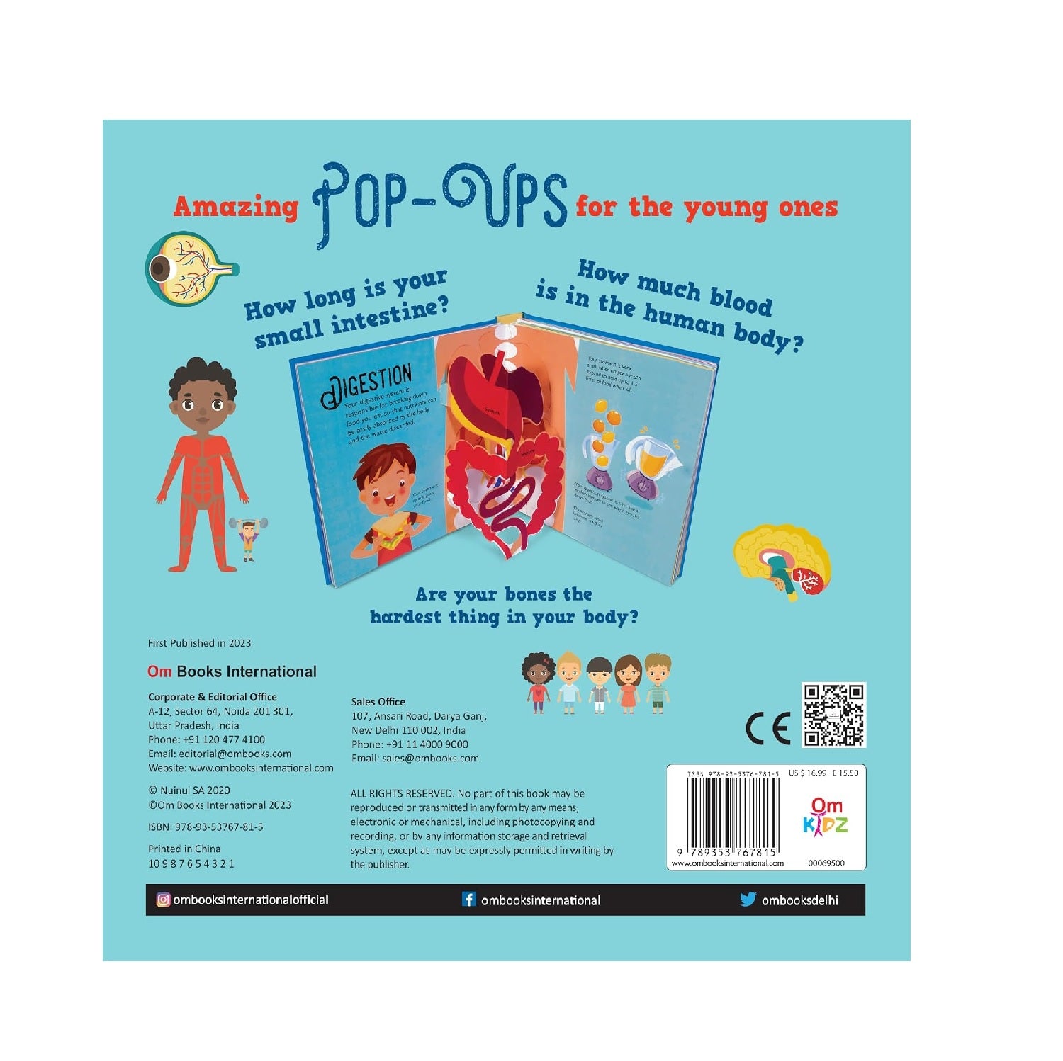Pop Up Human Body Book for Kids | Explore Bones, Muscles, Brains & Beyond