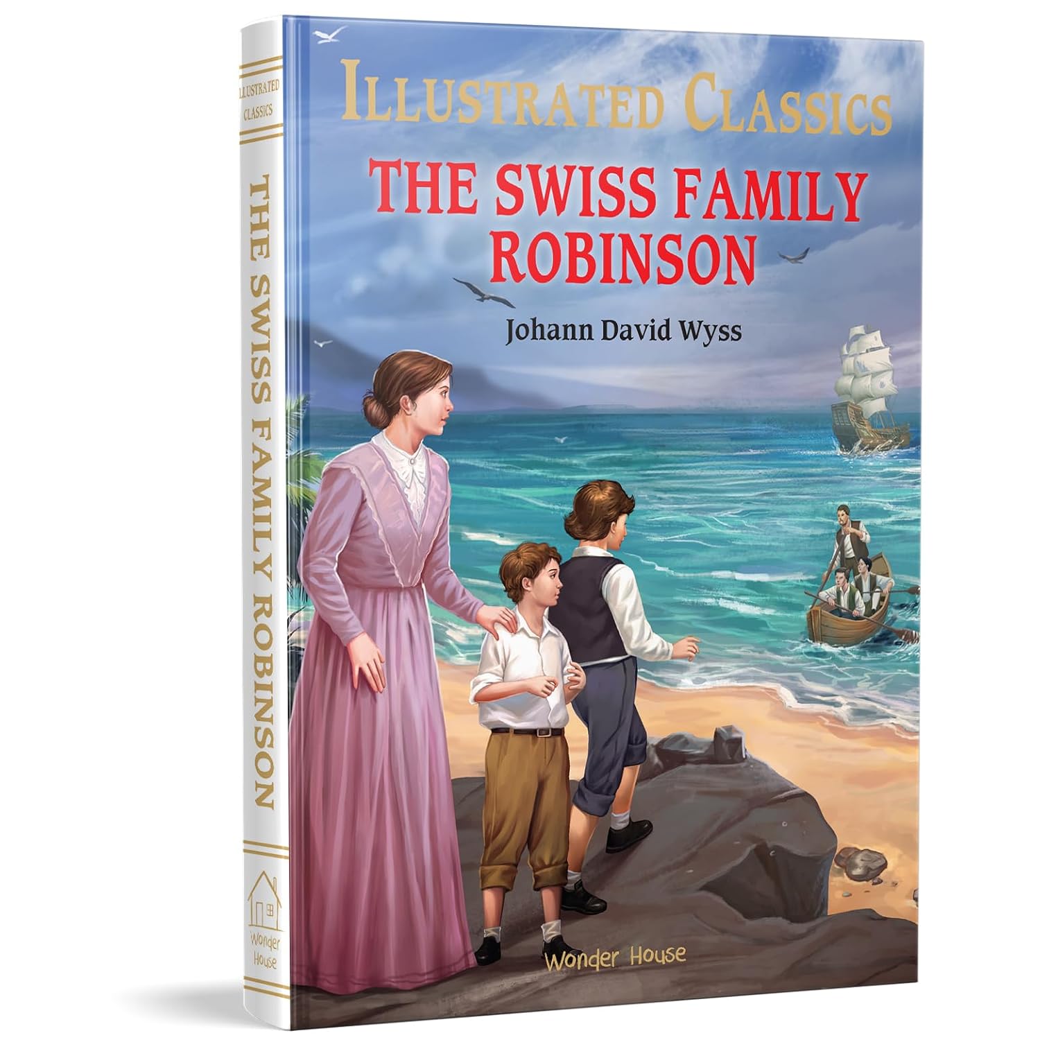 The Swiss Family Robinson: Abridged Novels With Review Questions Hardcover Book