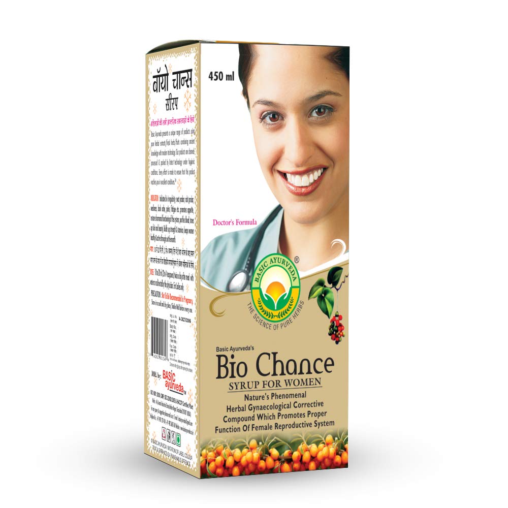 Basic Ayurveda Bio Chance Syrup 450 ml For female menstrual disorders, female reproductive health