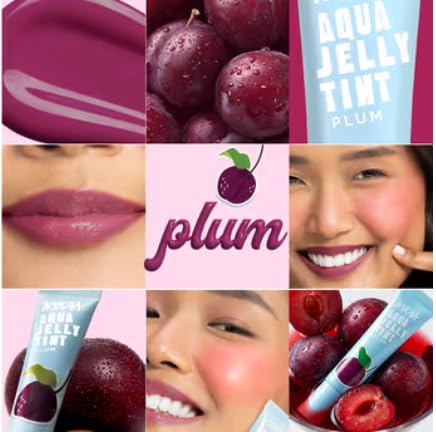 Nykaa Cosmetics Aqua Jelly Lip & Cheek Multi-use Water Tint - Plum (10ml)