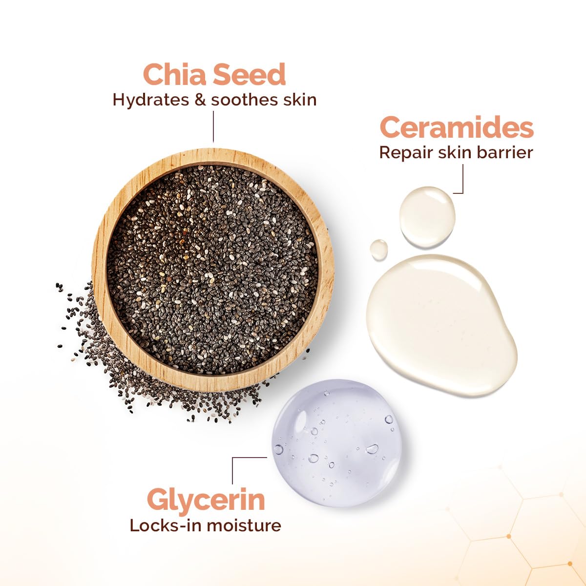 Mamaearth Chia Oil-Free Face Wash with Chia Seed & Ceramides for Normal to Oily Skin - 100 ml