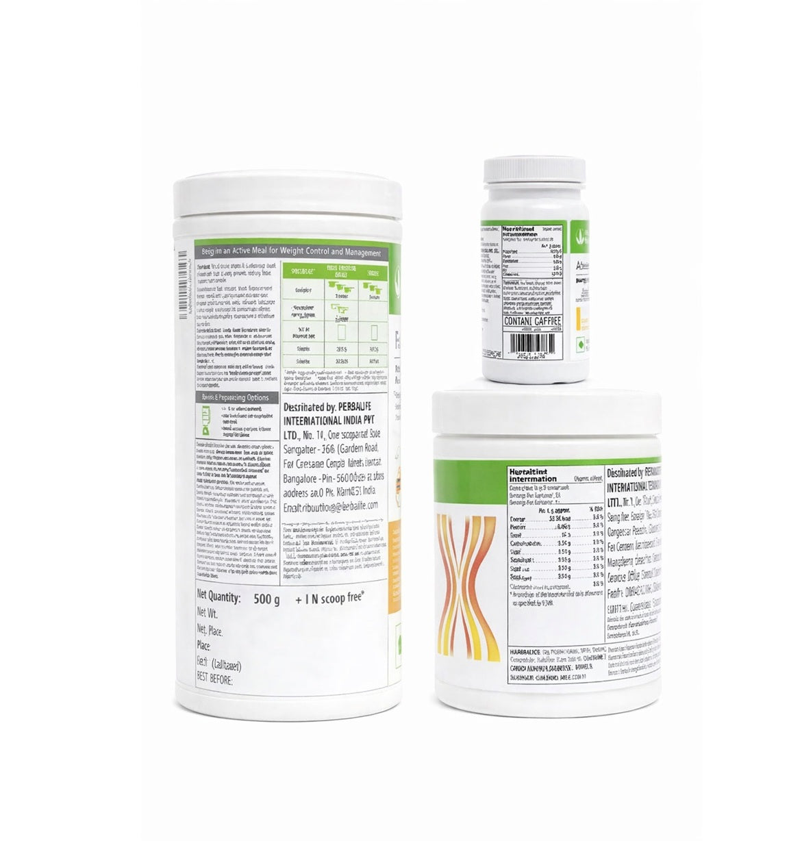 Herblife Nutrition Shake Mix Dutch Chocolate Flavour 500g With Protine Powder 200g And Tulshi Afresh 50g