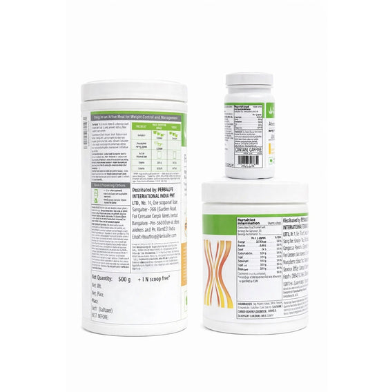 Herblife Nutrition Shake Mix Dutch Chocolate Flavour 500g With Protine Powder 200g And Tulshi Afresh 50g