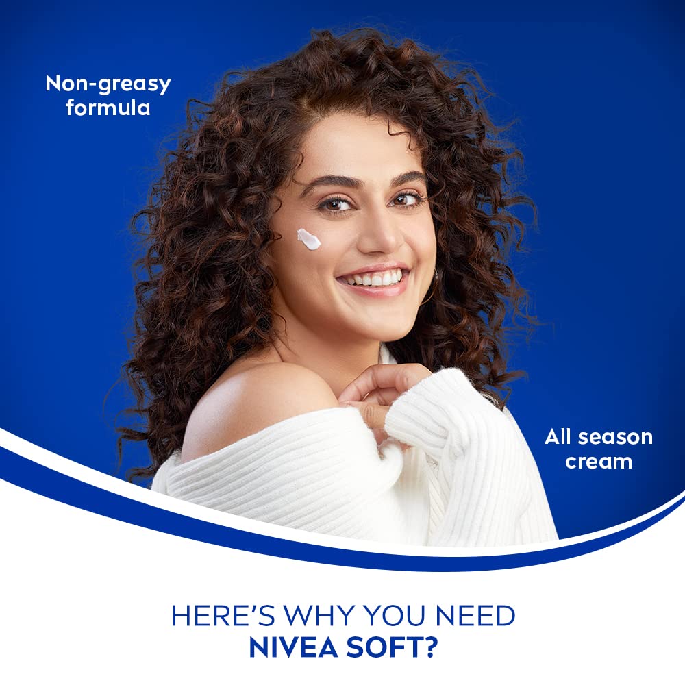 Nivea Soft Light Moisturizer Cream Peppy Pomegranate For Hands And Body - 100 ml