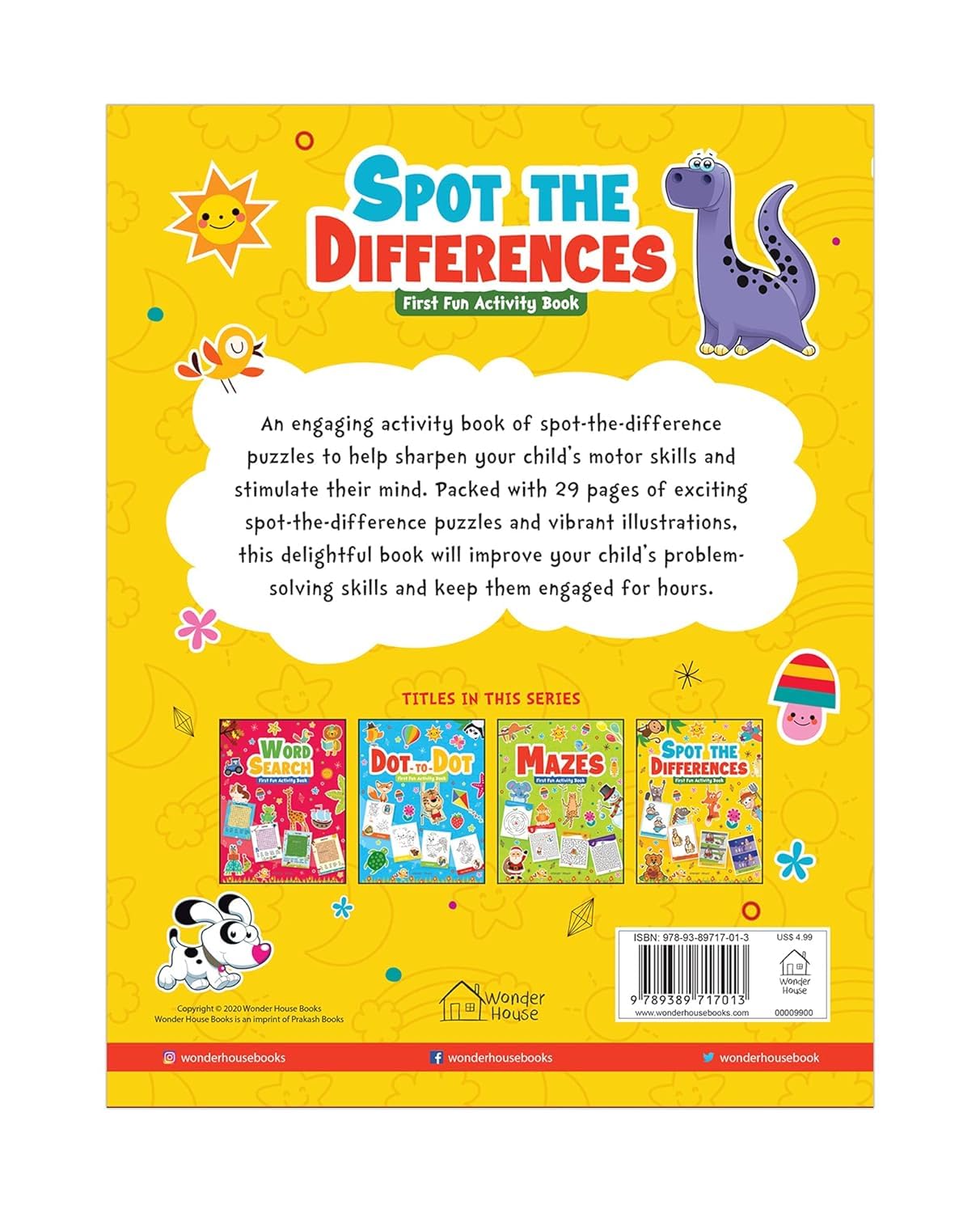 Spot the Difference: First Fun Activity Book for Kids | Boost Focus & Observation Skills | Paperback