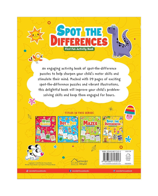 Spot the Difference: First Fun Activity Book for Kids | Boost Focus & Observation Skills | Paperback