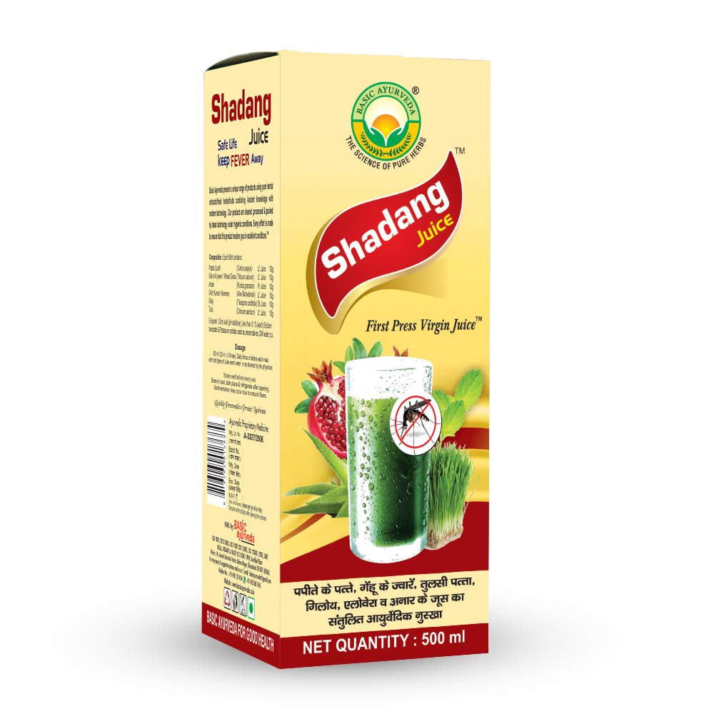 Basic Ayurveda Shadang Juice 500 ml For immunity, body temperature, blood platelet production