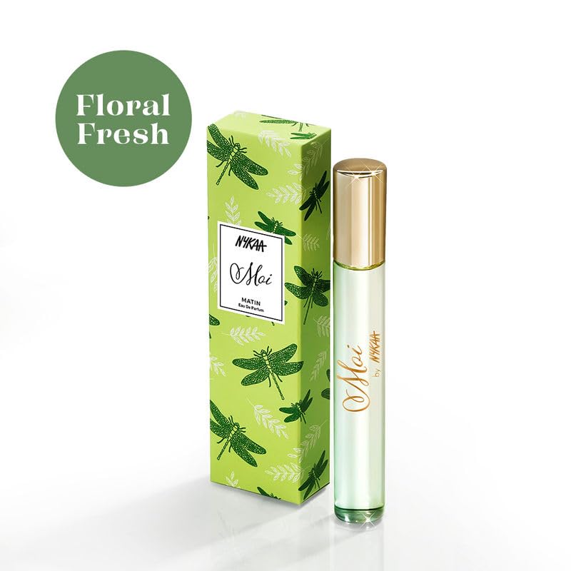 Nykaa Moi Matin Floral Fresh Travel Size Mini Perfume, White Rose and Magnolia