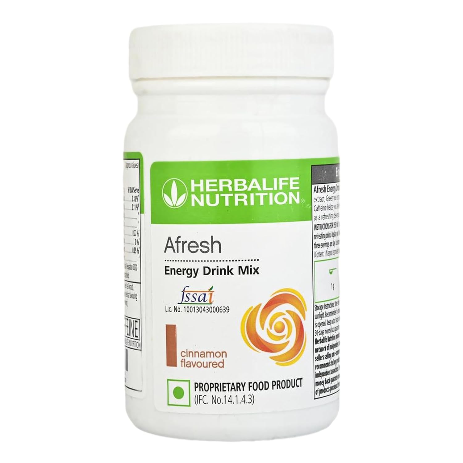 Herbalife Afresh Energy Drink Mix - 50 gm - Cinnamon