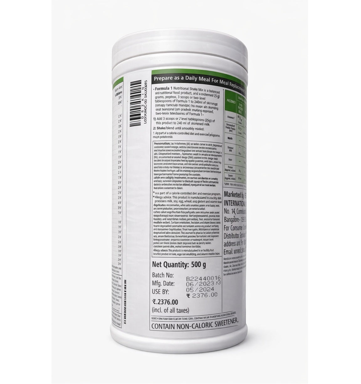 Herbalife Formula 1 - Nutritional Shake Mix - Banana Caramel Flavour - 500 gm