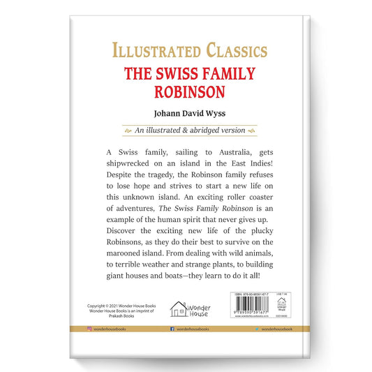 The Swiss Family Robinson: Abridged Novels With Review Questions Hardcover Book