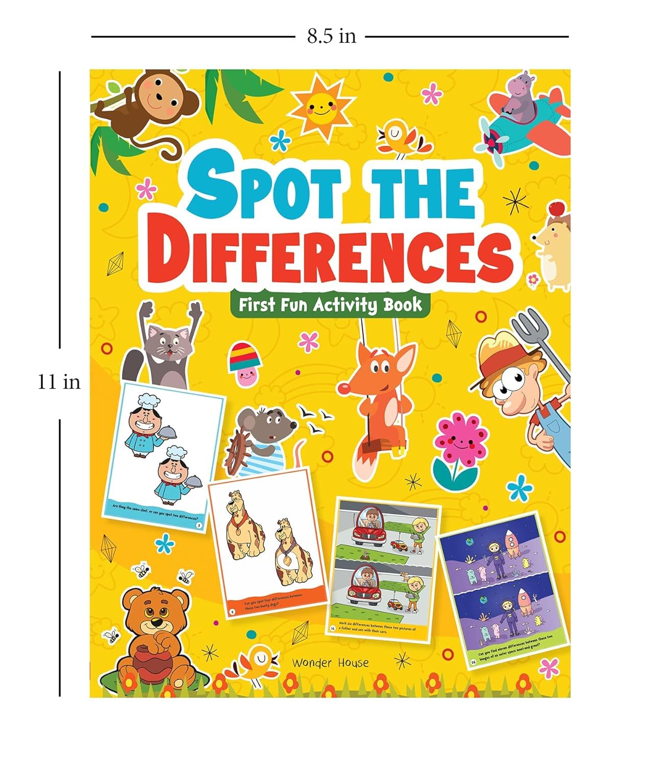 Spot the Difference: First Fun Activity Book for Kids | Boost Focus & Observation Skills | Paperback