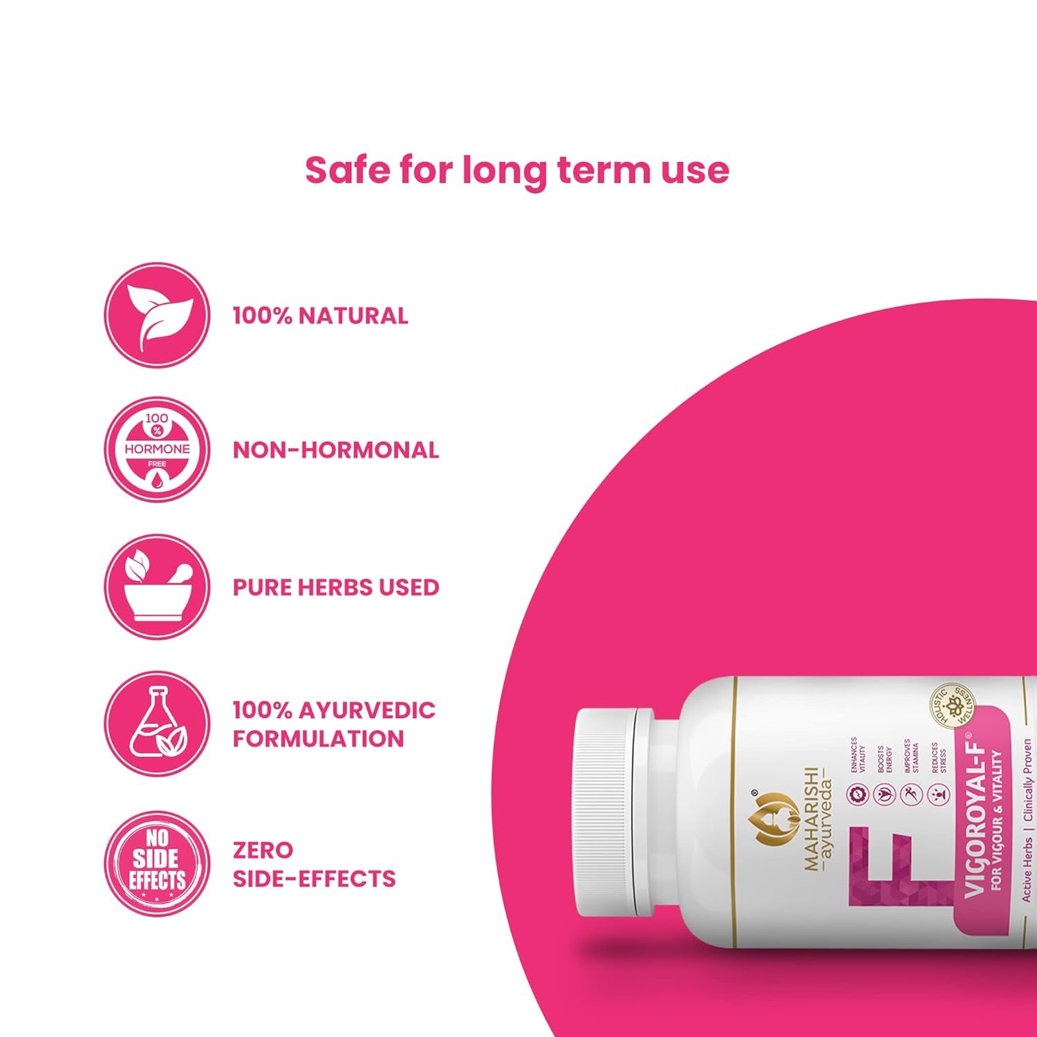 Maharishi Ayurveda Vigoroyal-F Tablet 60 Tablets For stress, vitality, energy, stamina