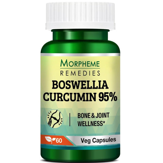 Morpheme Remedies Boswellia Curcumin 95% Bone and Joint Wellness - 60 Veg Capsules