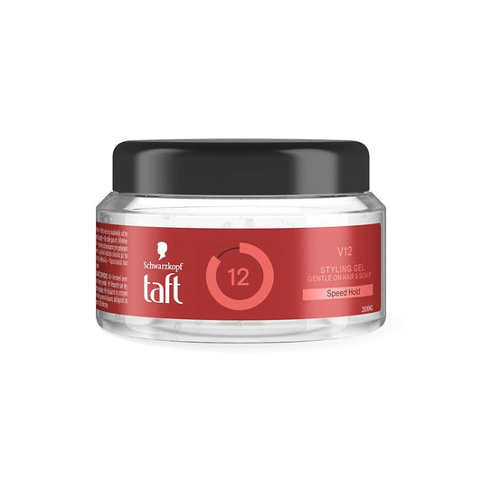 Schwarzkopf TAFT Power V12 Hair Gel With Speed Hold Technology |Fast Drying formulation| Moisturising formula| Non-stick & Easy to Wash off| No Alcohol, No Sulphate |Vegan & Peta approved - 250ML
