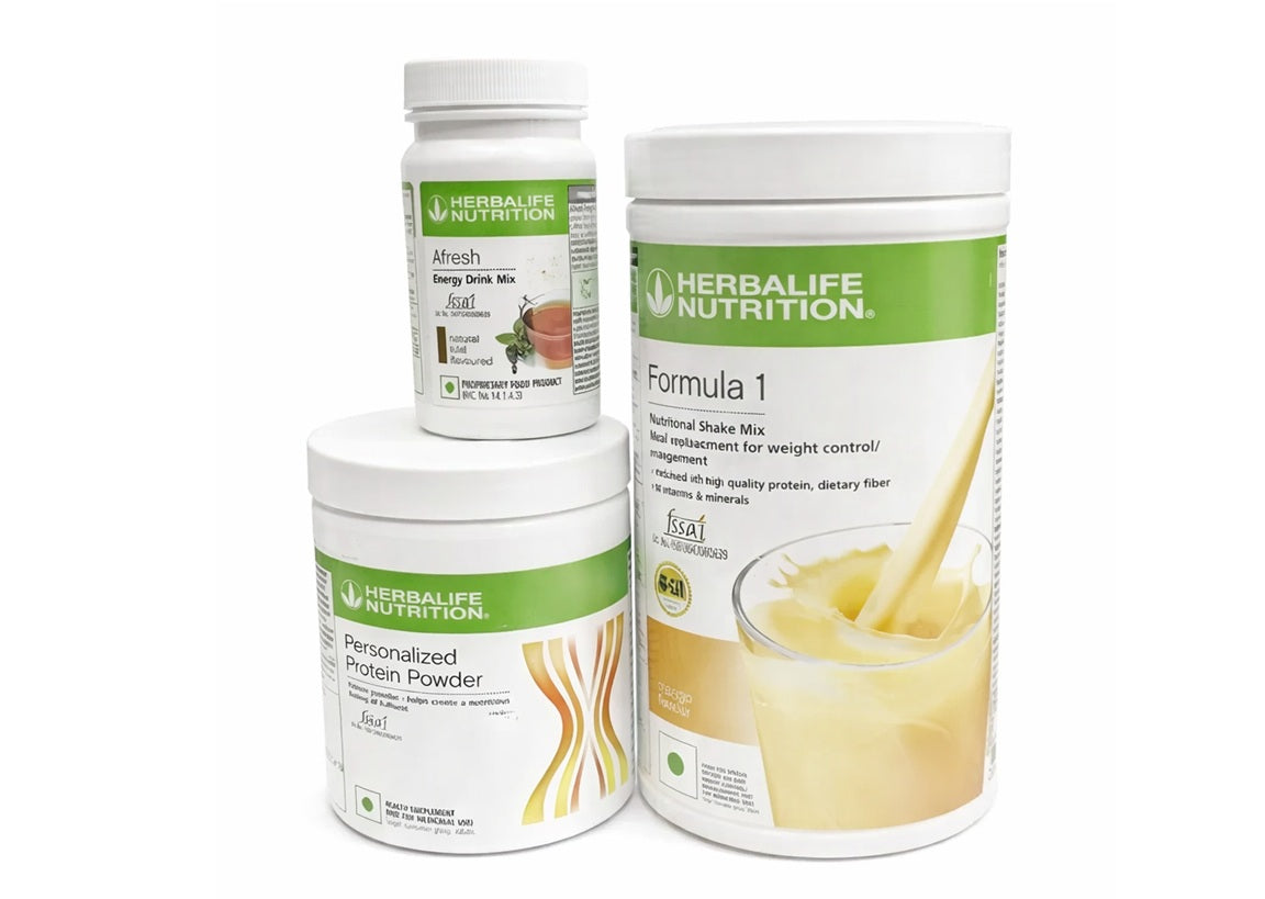 Herblife Nutrition Shake Mix Mango 500g With Protine Powder 200g & Natural Tulshi Afresh 50g For Waight Loss