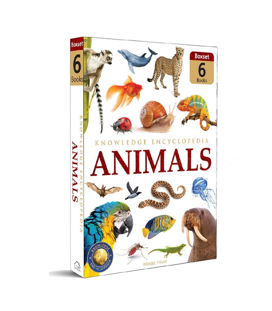 Animals - Collection of 6 Books : Knowledge Encyclopedia For Children