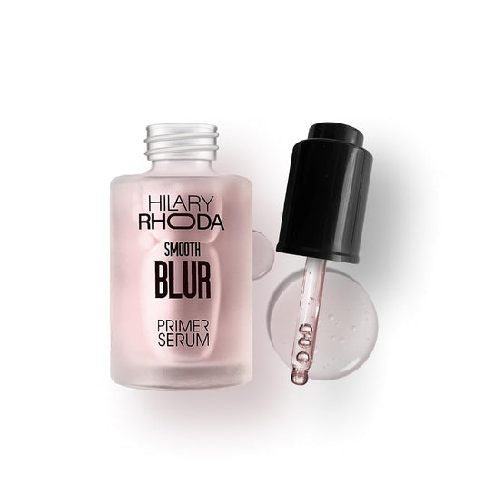 Hilary Rhoda Smooth Blur Primer Serum for face | Pore Minimizer | Niacinamide Infused | Hydrating Makeup Primer | Smooth & Glowing Skin | (Rose Shade 01) - 30ml