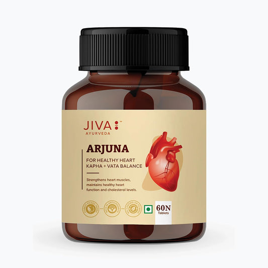 Jiva Arjuna Tablets 500mg Promotes Heart Health | Manages Cholesterol Level - 60 Tablet