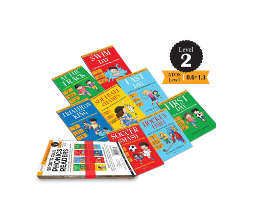 Phonics Readers Level 2 - Sports Club (Pack of 8) Books