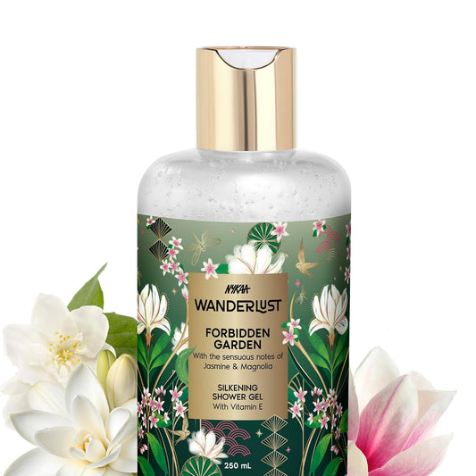 Nykaa Wanderlust Forbidden Garden Body Wash for Women | Hydrating & Barrier Repair with Vitamin E & Glycerine | Gentle Cleanser for Nourished, Refreshing Skin | 250ml | Paraben-Free & Vegan