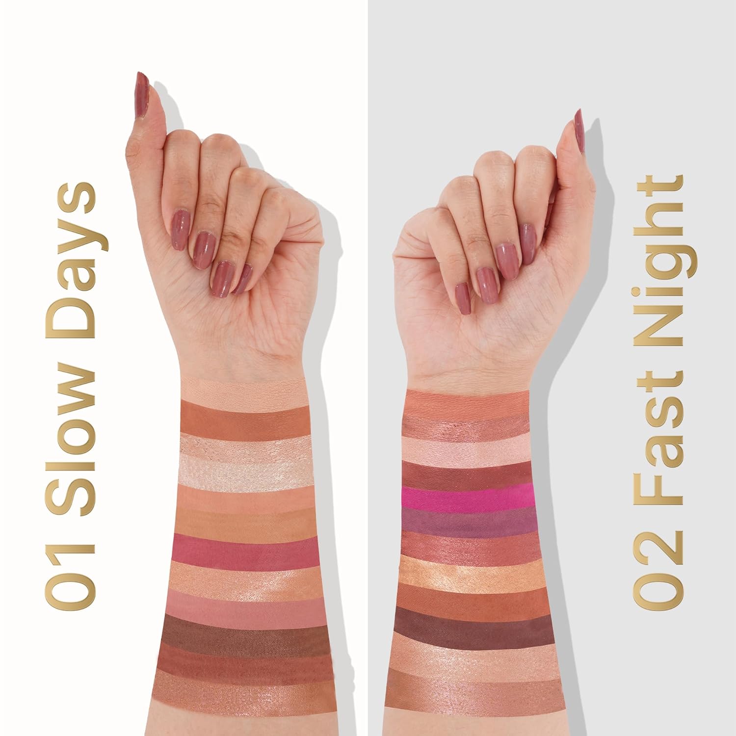 Swiss Beauty Select 12 shades Eyeshadow Palette | Mattes + Shimmers + Metallics | Shade - Slow Days, 10gm | 1 Count