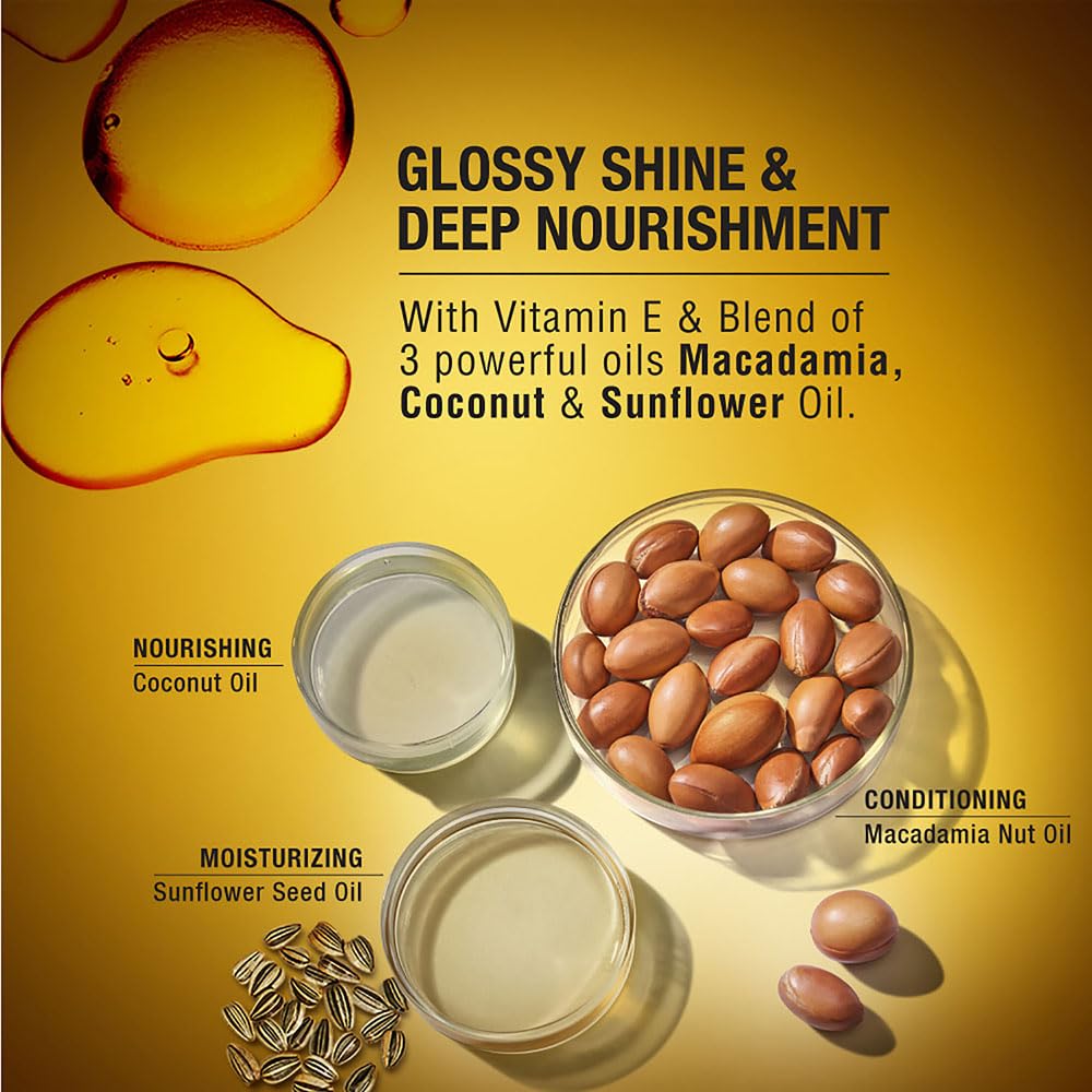 TRESemmé Gloss Ultimate Ultra Shine Hair Serum 100Ml With Macadamia Oil & Vitamin E, For Super Shiny Finish (Pack Of 3)