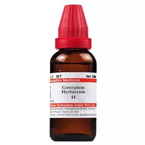 Dr Willmar Schwabe India Gossypium Herbaceum Mother Tincture (Q) (30ml) for swelling nausea
