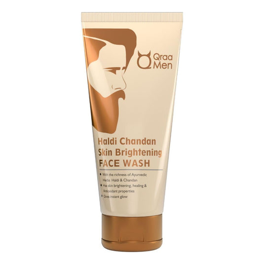 Qraa Haldi Chandan Skin Brightening/Lightening Face Wash, 100 g For Oil/Acne/Pimple Control