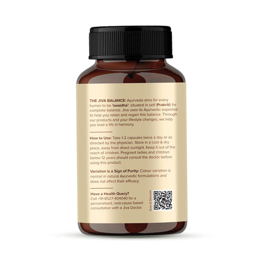 Jiva Ayurveda Turmeric Capsule – 60 Capsules For Immunity and Overall Health, blood sugar levels