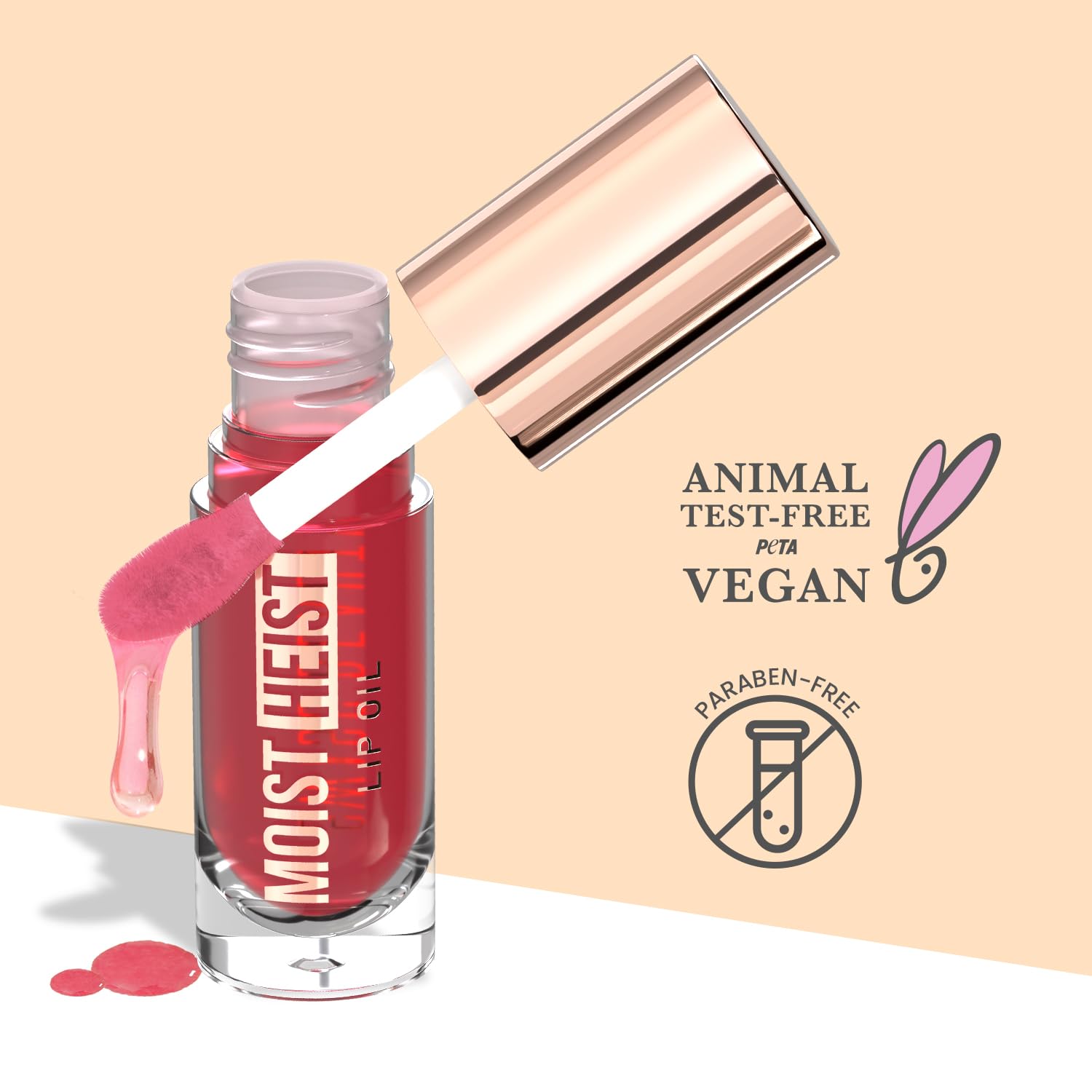 Swiss Beauty Moist Heist Lip Oil | Colour-Changing | With Vitamin E & Mint Oil | Nourish & Protect | Shade- 2: Cucumber Trap, 4.8g