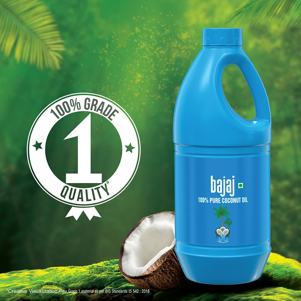 Bajaj 100% Pure Coconut Oil 900ml