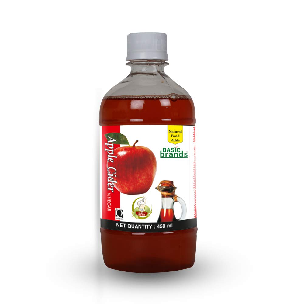Basic Ayurveda Apple Cider Vinegar 450 ml For High cholesterol levels, immune system, digestion