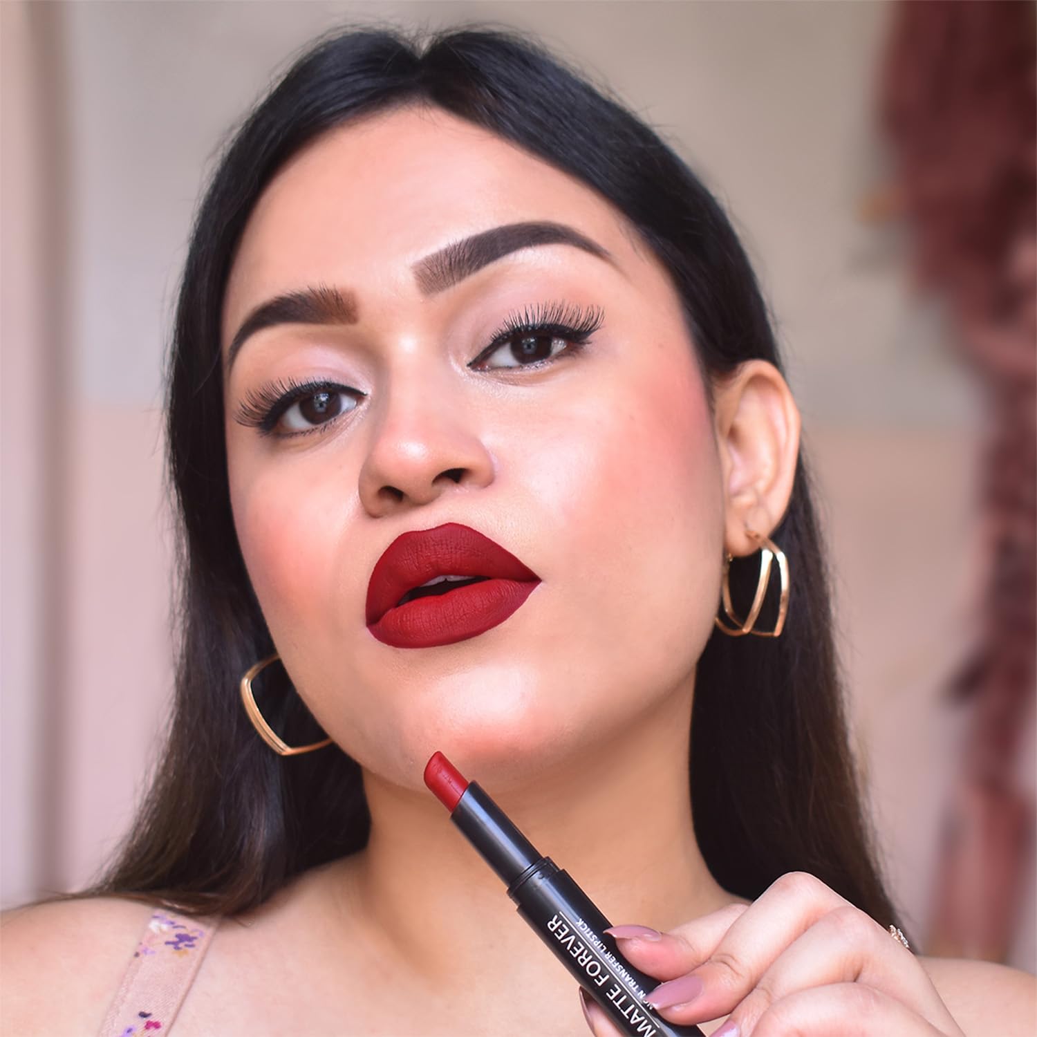 Iba Matte Forever Non-Transfer Lipstick for Women - 12 Dinner Date