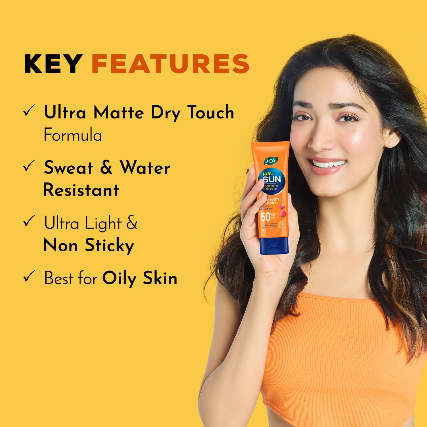 Joy Hello Sun Ultra Matte Sunscreen SPF 50 PA ++++ (100ml)