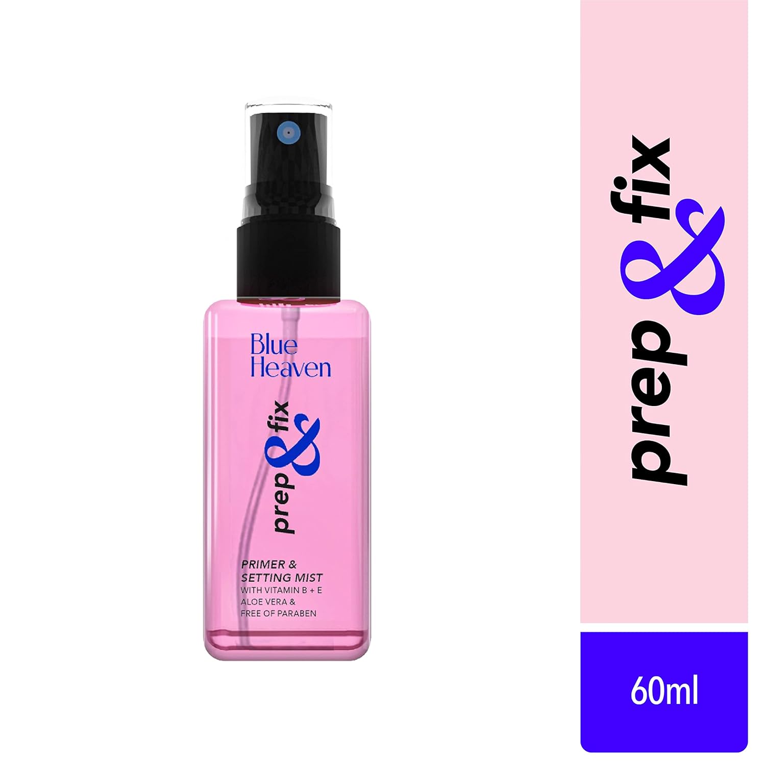 Blue Heaven Prep & Fix 2 in 1 Primer + Makeup Fixer | Infused With Aloe Vera and Vitamin-E | Setting spray & Primer for Face Makeup | 60ml
