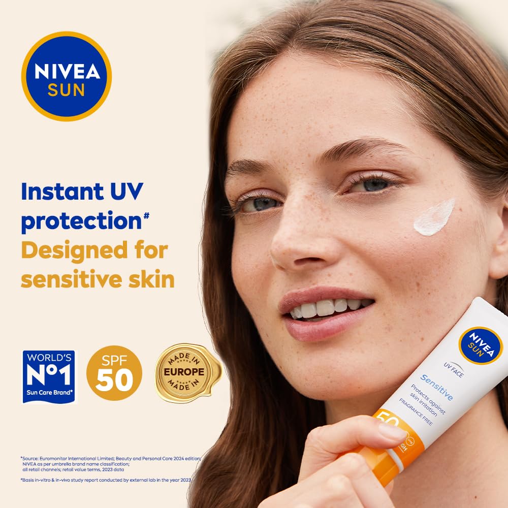 Nivea Sun Sensitive Skin Spf 50 Sunscreen - 50 ml