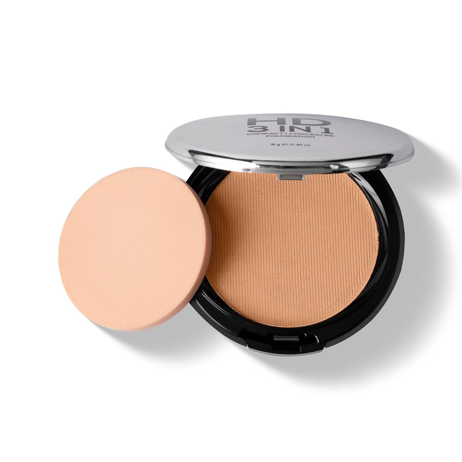 RENEE PRO HD 3 In 1 Compact,Concealer, Foundation - Noix, SPF 20, Matte Finish, High Coverage, Ultralight & Silky Smooth Finish, Enriched With Vitamin E, C & Aloe Vera - 9 Gm