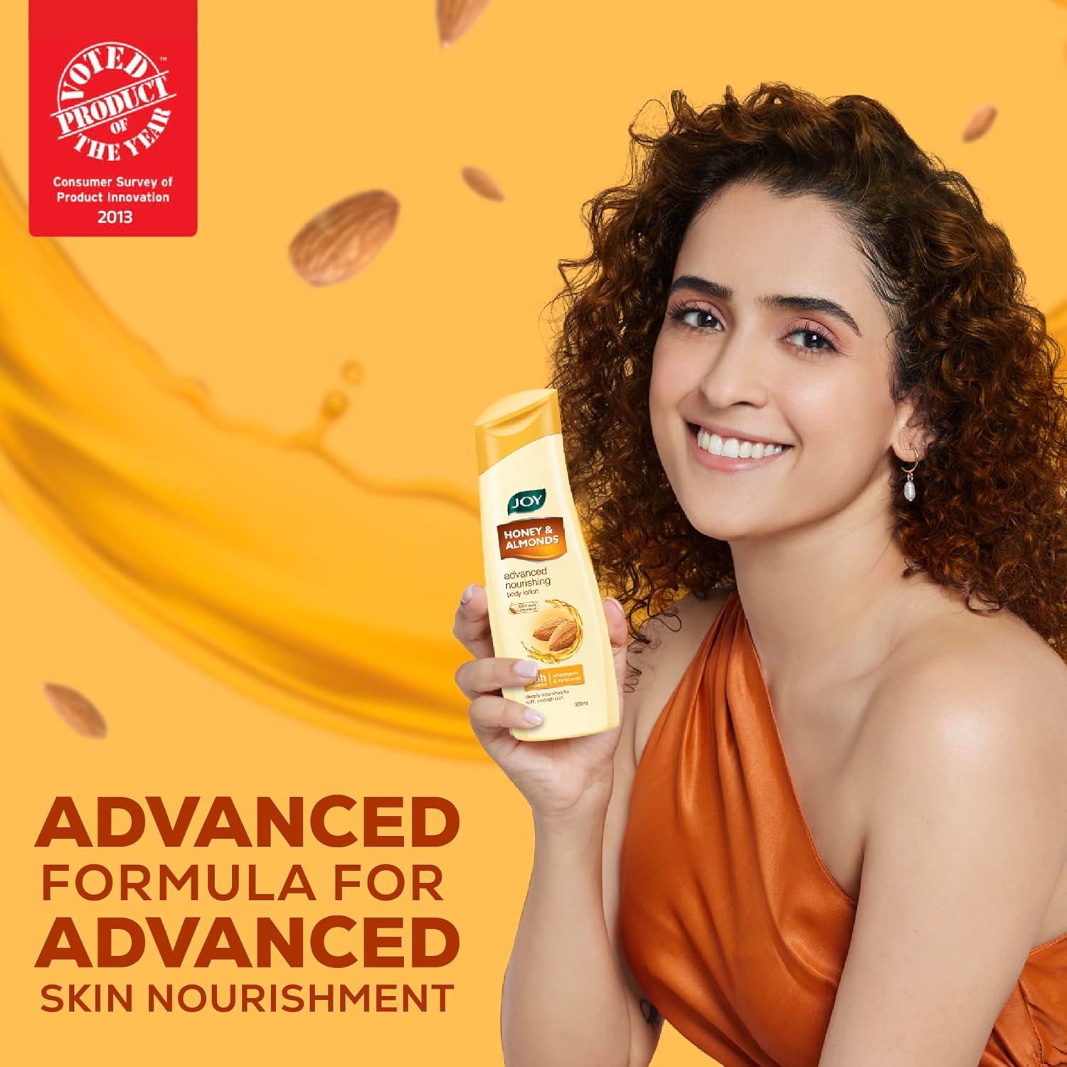 Joy Honey & Almonds Advanced Nourishing Lightweight Body Lotion 300ml x 2