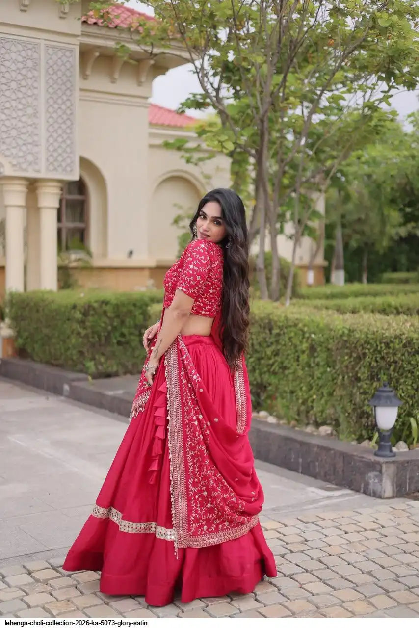 LEHENGA CHOLI COLLECTION 2026 KA 5073 GLORY SATIN 3