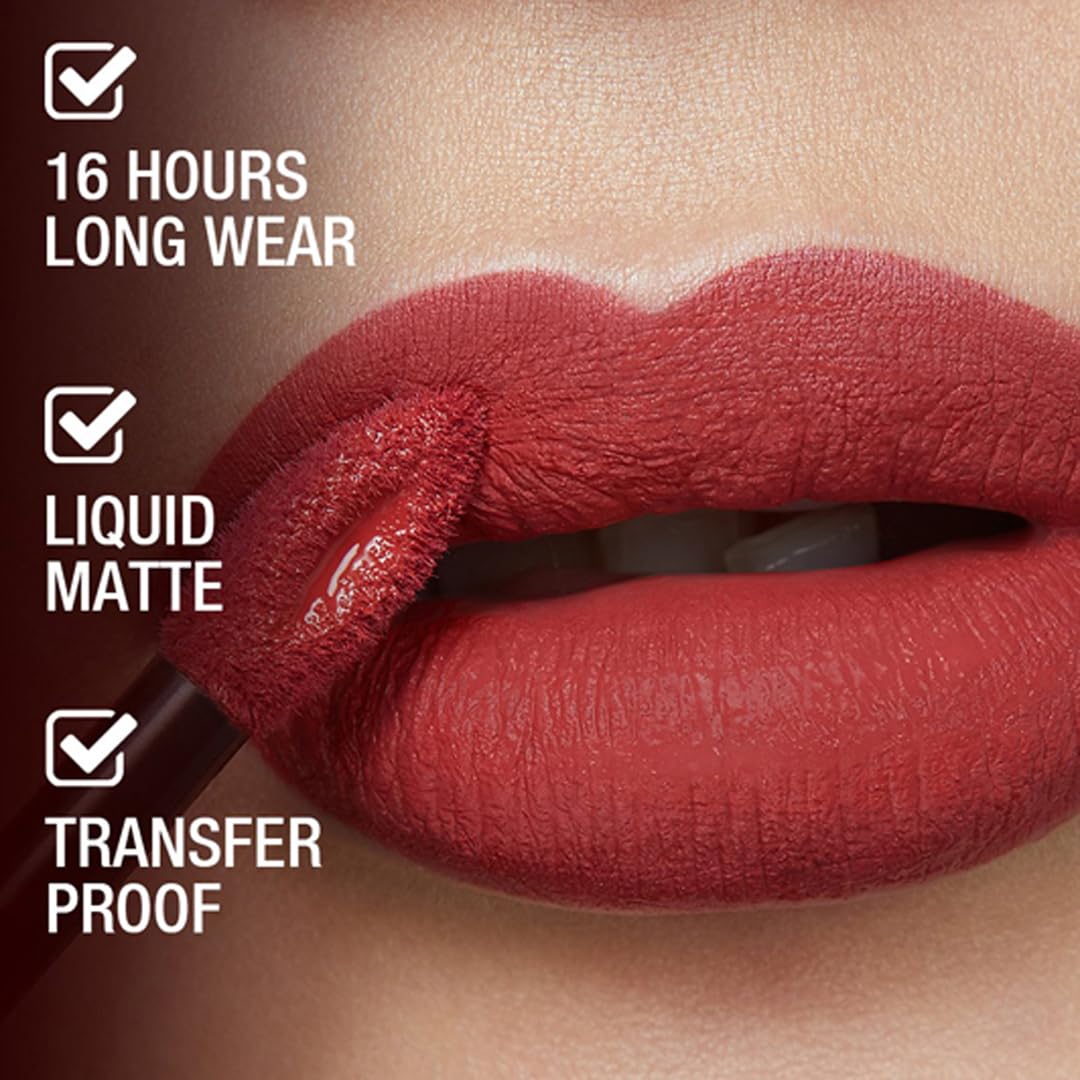 Maybelline New York Liquid Matte Lipstick, Long Lasting, 16hr Wear, Superstay Matte Ink, 65 Seductress, 5ml