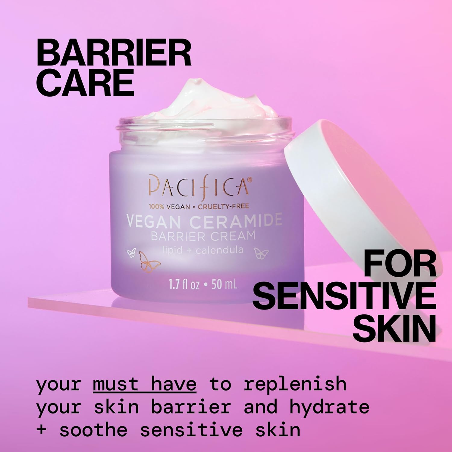 Pacifica Beauty Ceramide Barrier Repair Daily Facial Moisturizing Cream